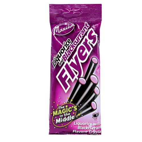 Malilin Blackcurrant Flyers 90g