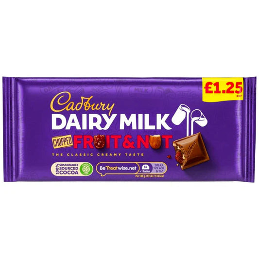 Cadbury Fruit and Nut 110g