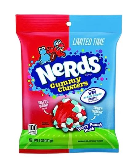 Limited Edition Berry Punch Rush Nerds Gummy Clusters 141g CAD$6.99
