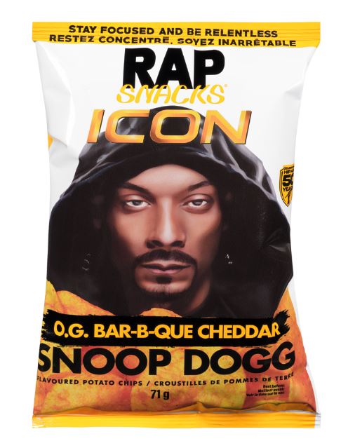 Rap Snacks Snoop O.G. Bar-B-Que Cheddar Chips 71g