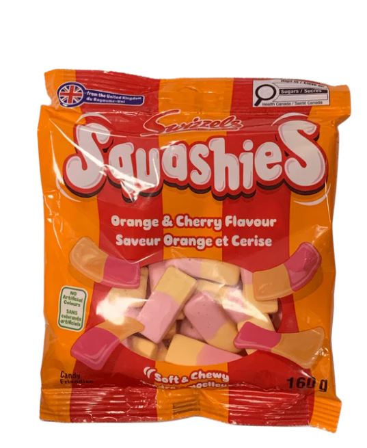 Swizzels Squashies โ Orange & Cherry Flavour (160g)