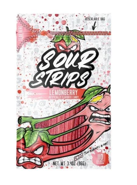 Sour Strips Duos Lemonberry 96g