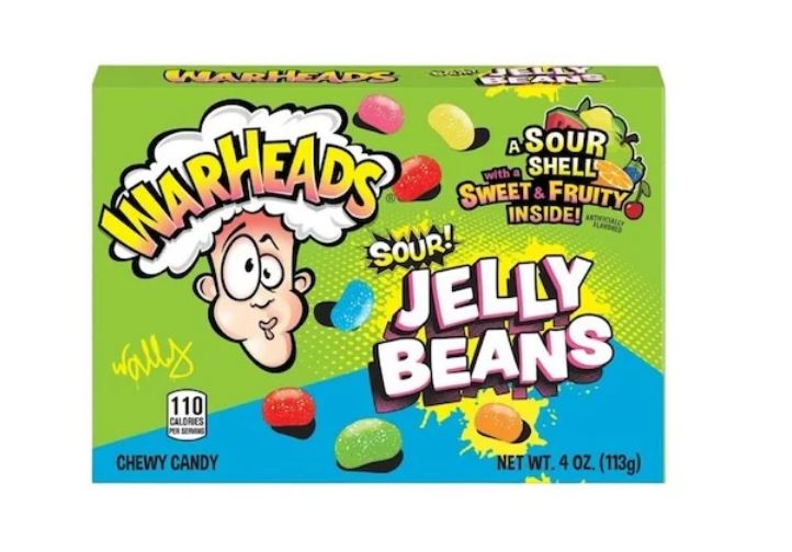 Warheads Sour Jelly Beans Theatre Box 113g