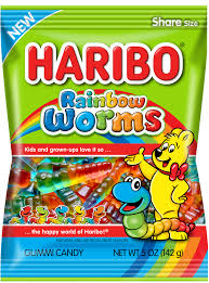 Haribo Rainbow Worms 142g