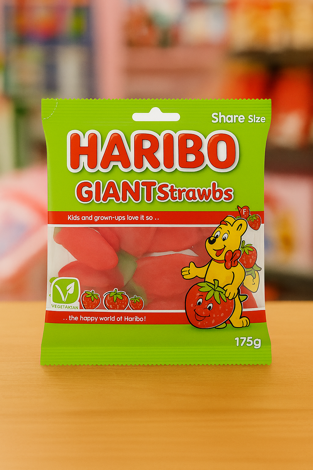 Haribo Giant Strawbs 175g