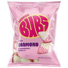 BUBS Sour Diamond Strawberry Vanilla Candy – 150g