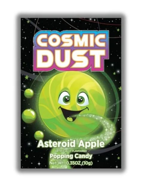 Cosmic Dust Asteroid Apple Popping Candy (UK) 10g