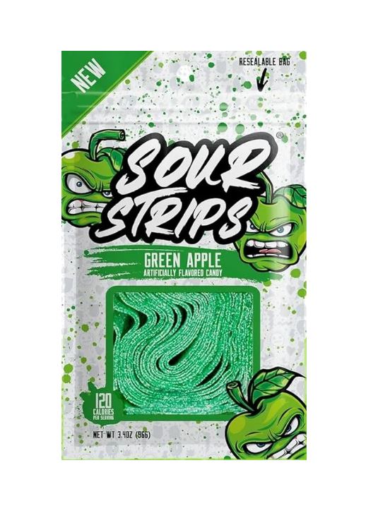 Sour Strips Green Apple 96g