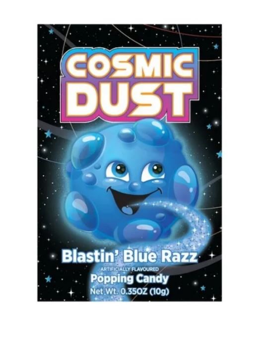 Cosmic Dust Blastin' Blue Razz Popping Candy (UK) 10g