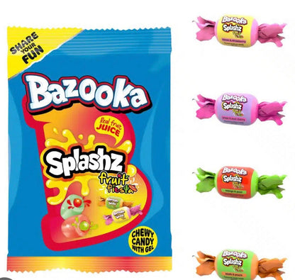 Bazooka Splashz Fruit Fiesta 120g